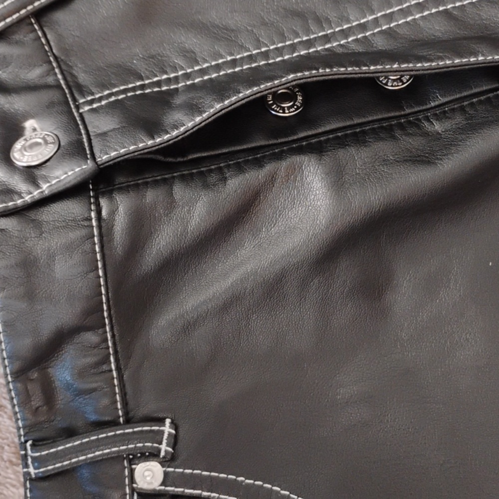We The Free Faux Leather Topstitch Pants - Picture 7 of 7